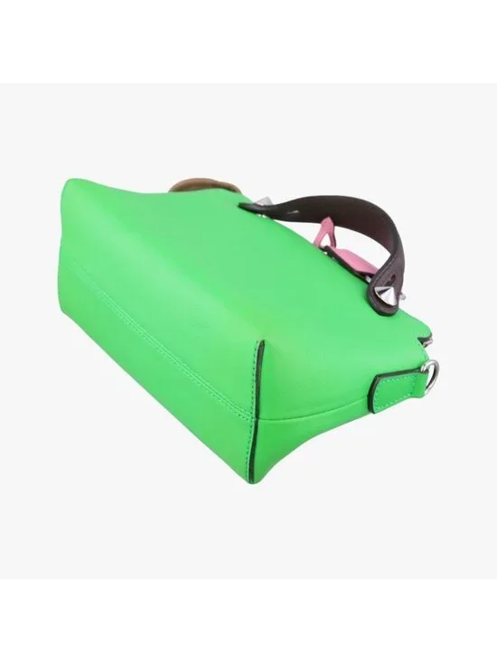 Fendi Visible Green Leather Messenger Bag - Picture 6 of 16